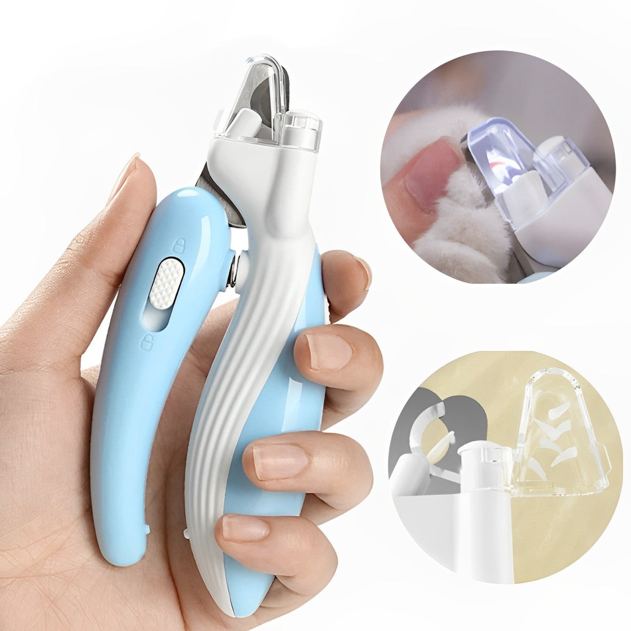 Professional Cat Nail Clippers with Led Light Nail Trimmer