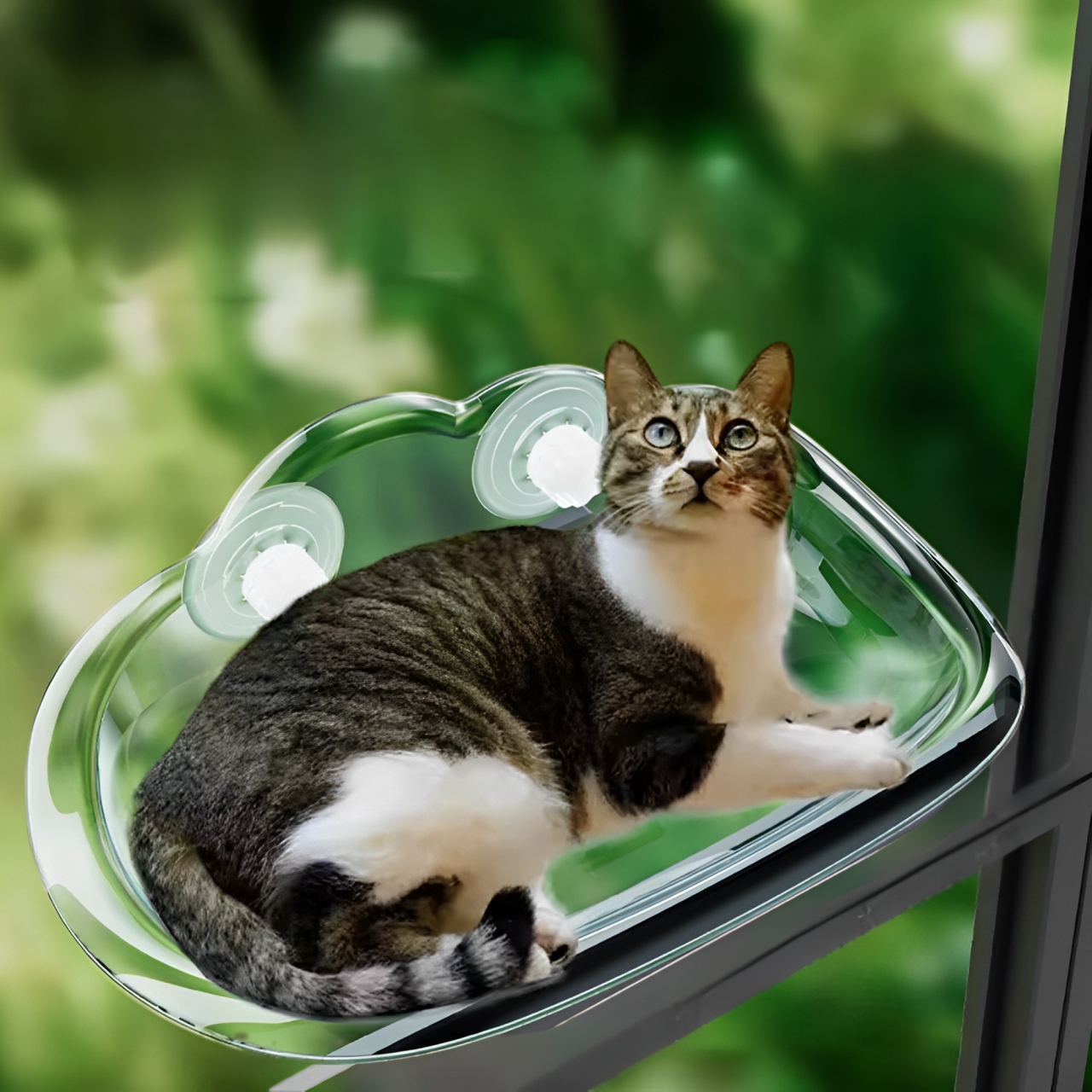 New Transparent Cat Window Bed Suction Cup