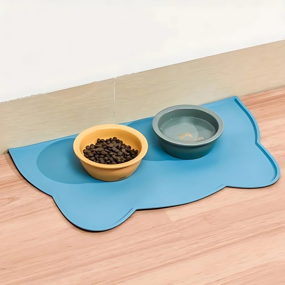 Cat Feeding Silicon Mat Waterproof with Raised Edges