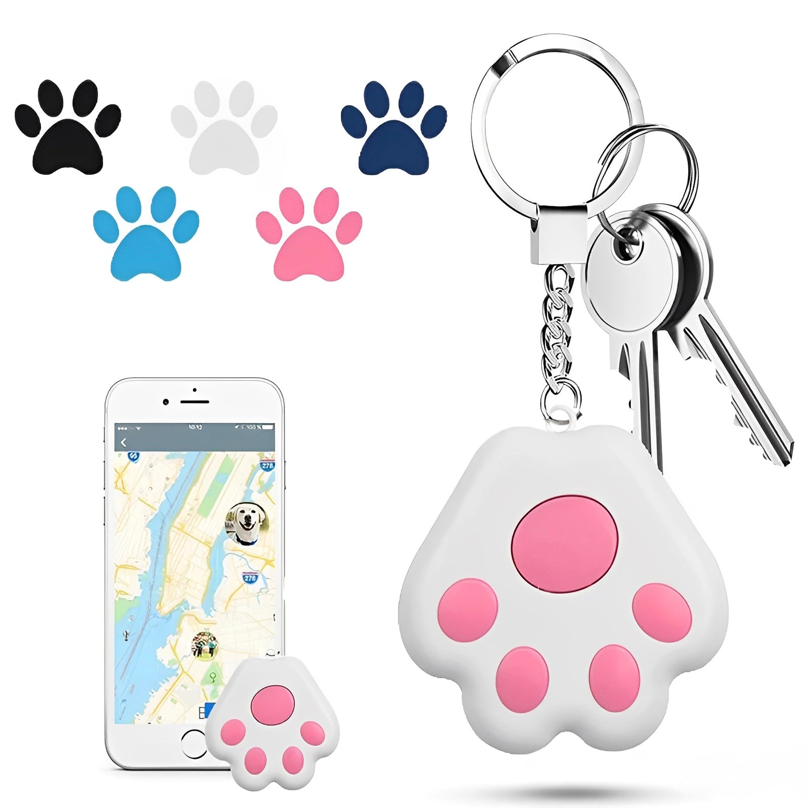 Mini GPS Bluetooth Tracker Device Locator Cat Collar Accessories