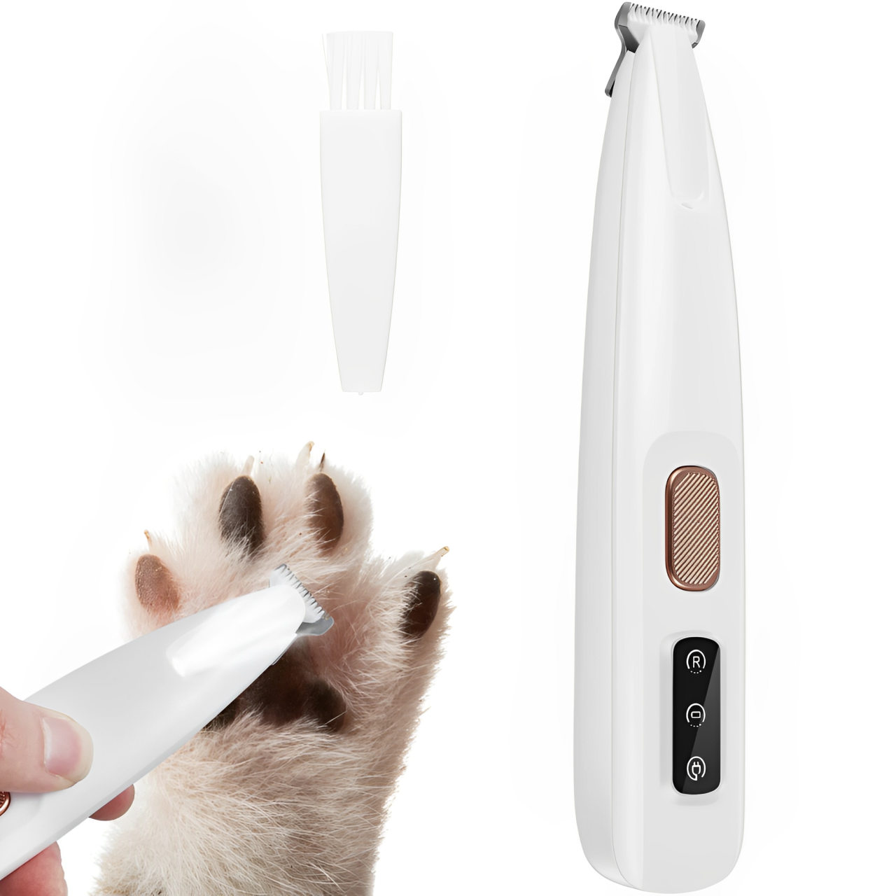 Paw and Hair Trimmer with LED Light Fully Waterproof