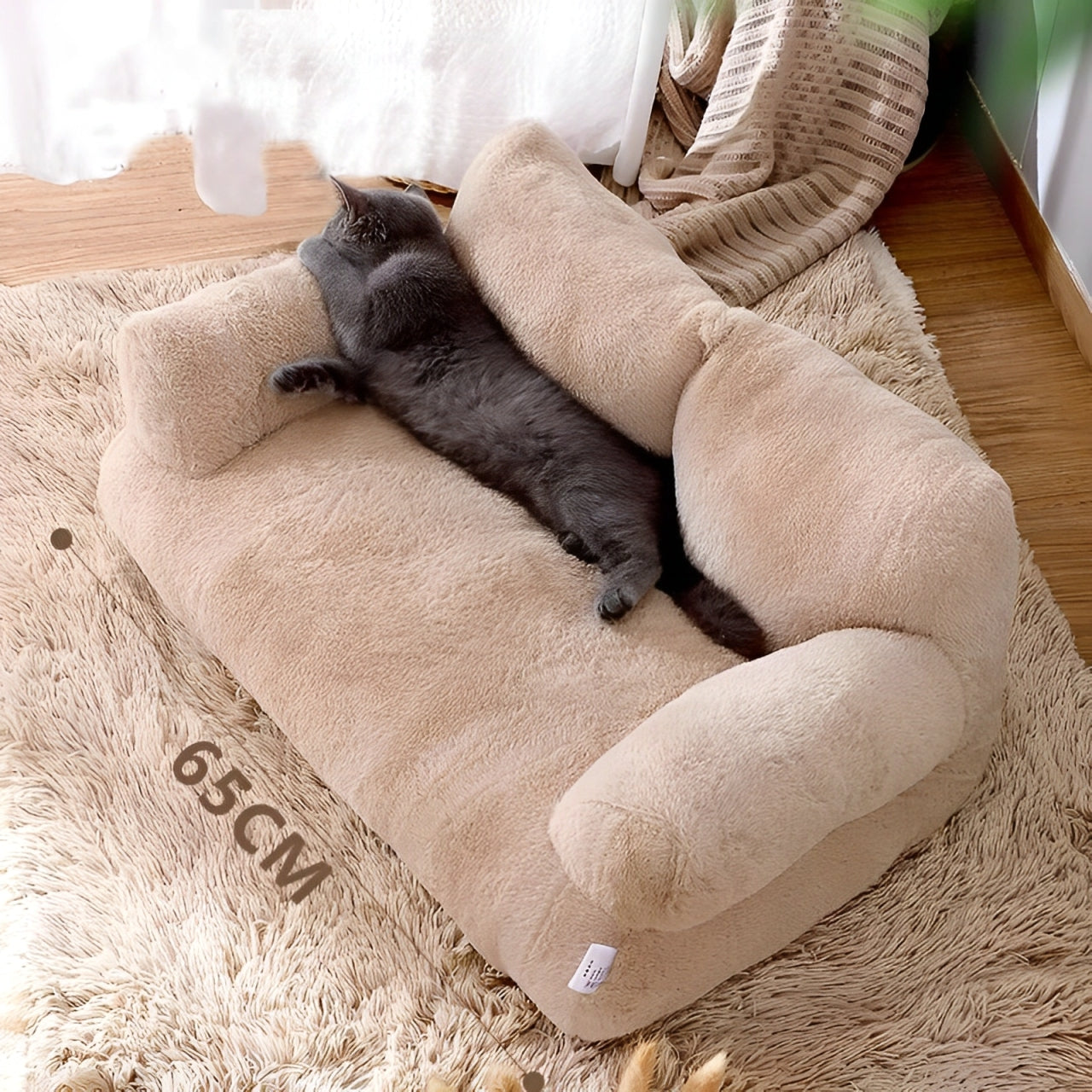 Luxury Cat Bed - Plush Sofa