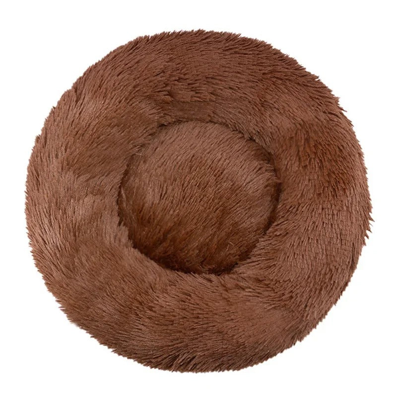 Warm Round Plush Cat Bed Super Soft