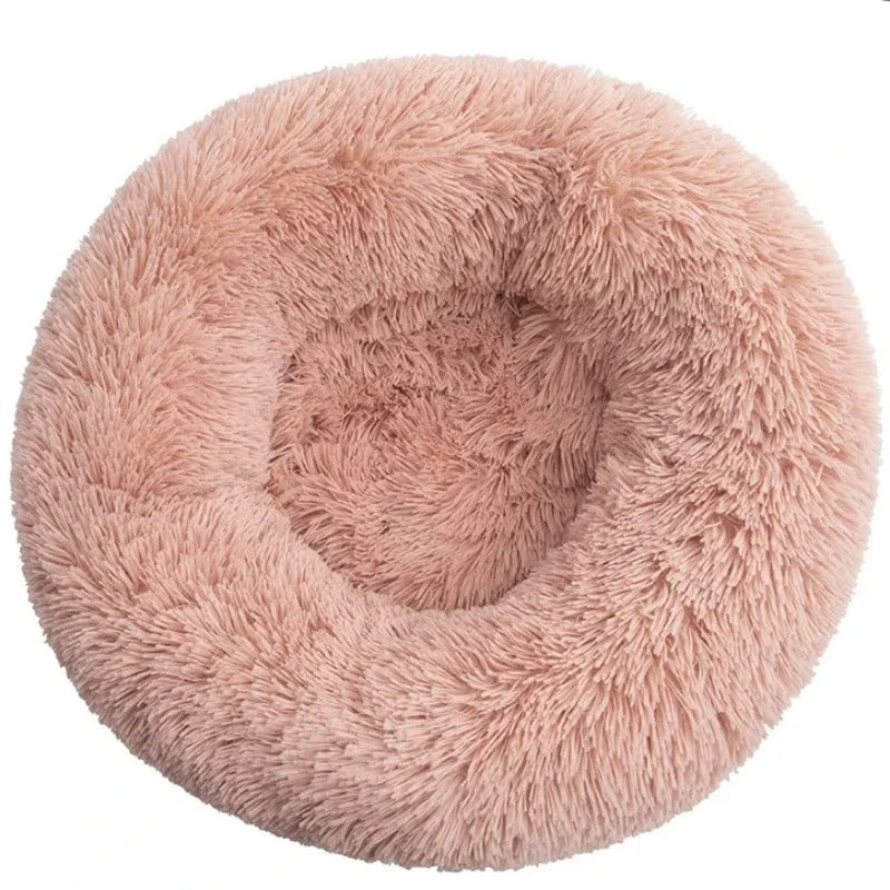 Warm Round Plush Cat Bed Super Soft