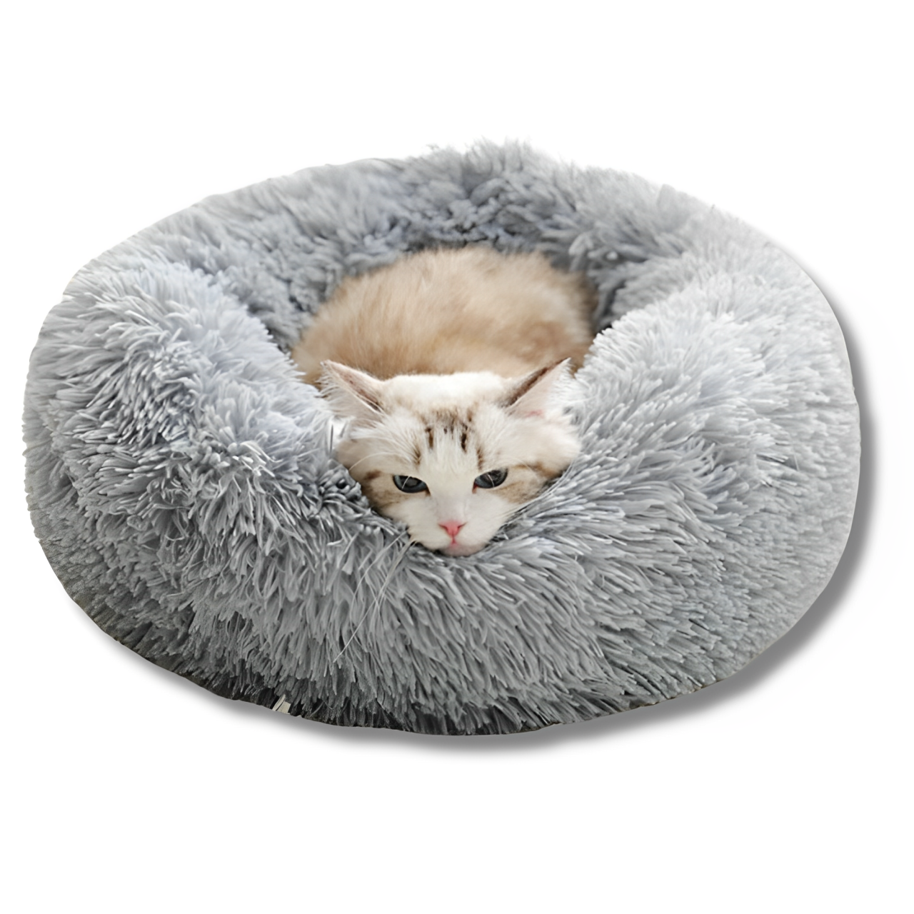 Warm Round Plush Cat Bed Super Soft